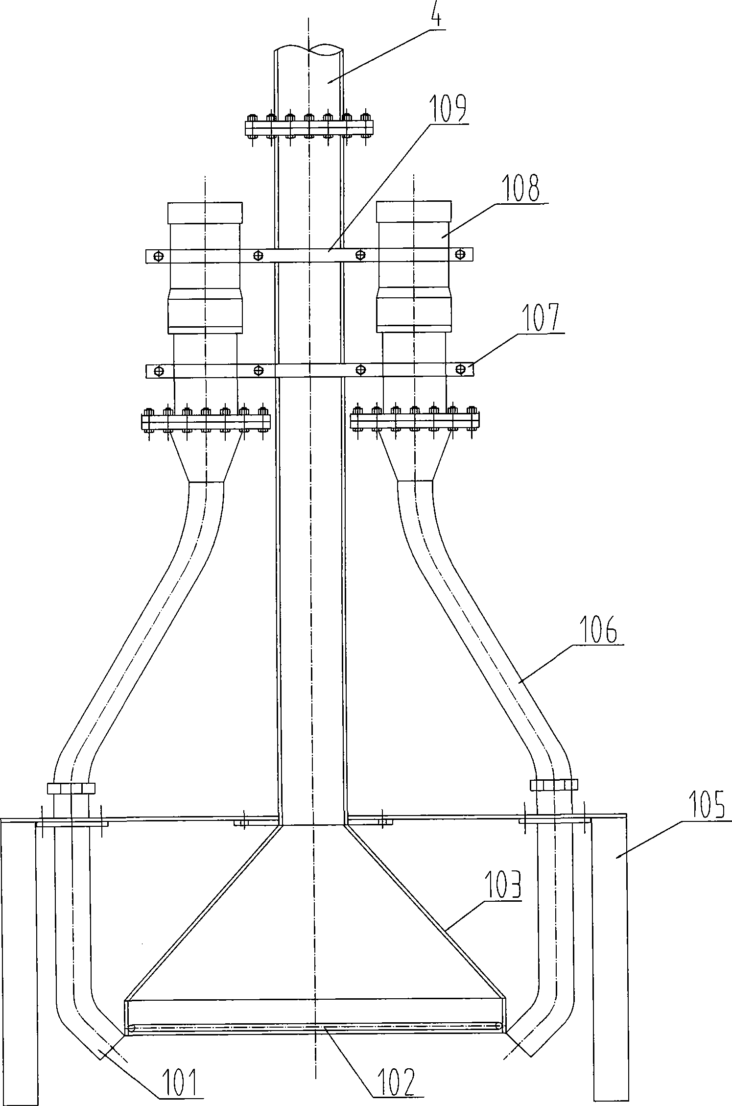 An underwater mining method and its devices