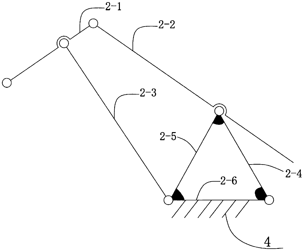 Rock confining pressure application device implemented by utilizing link mechanism