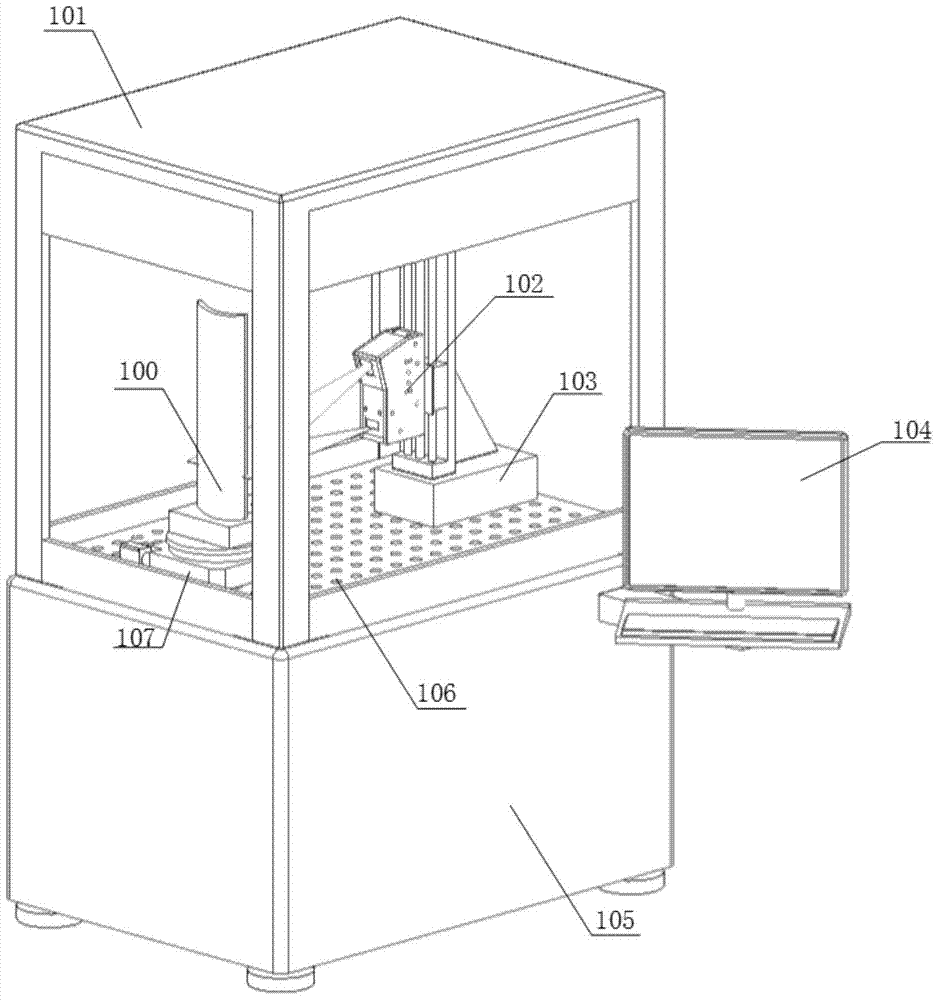 A system for visual inspection of turbine blades