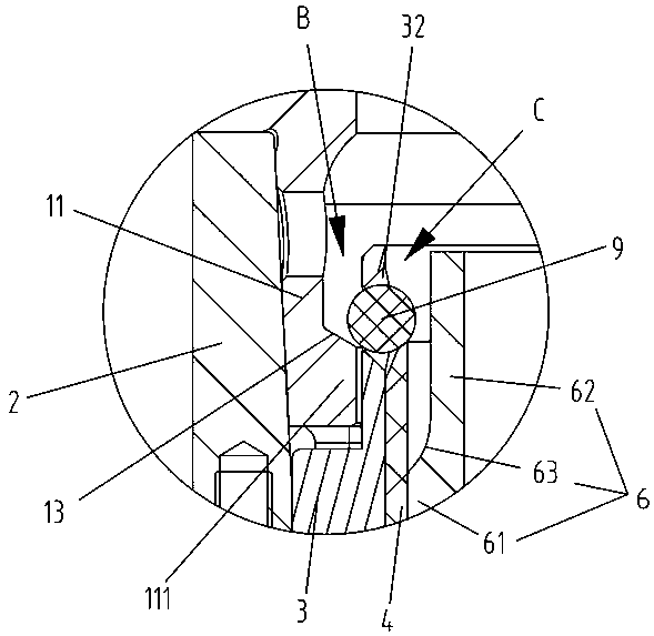 Knife handle automatic clamping mechanism