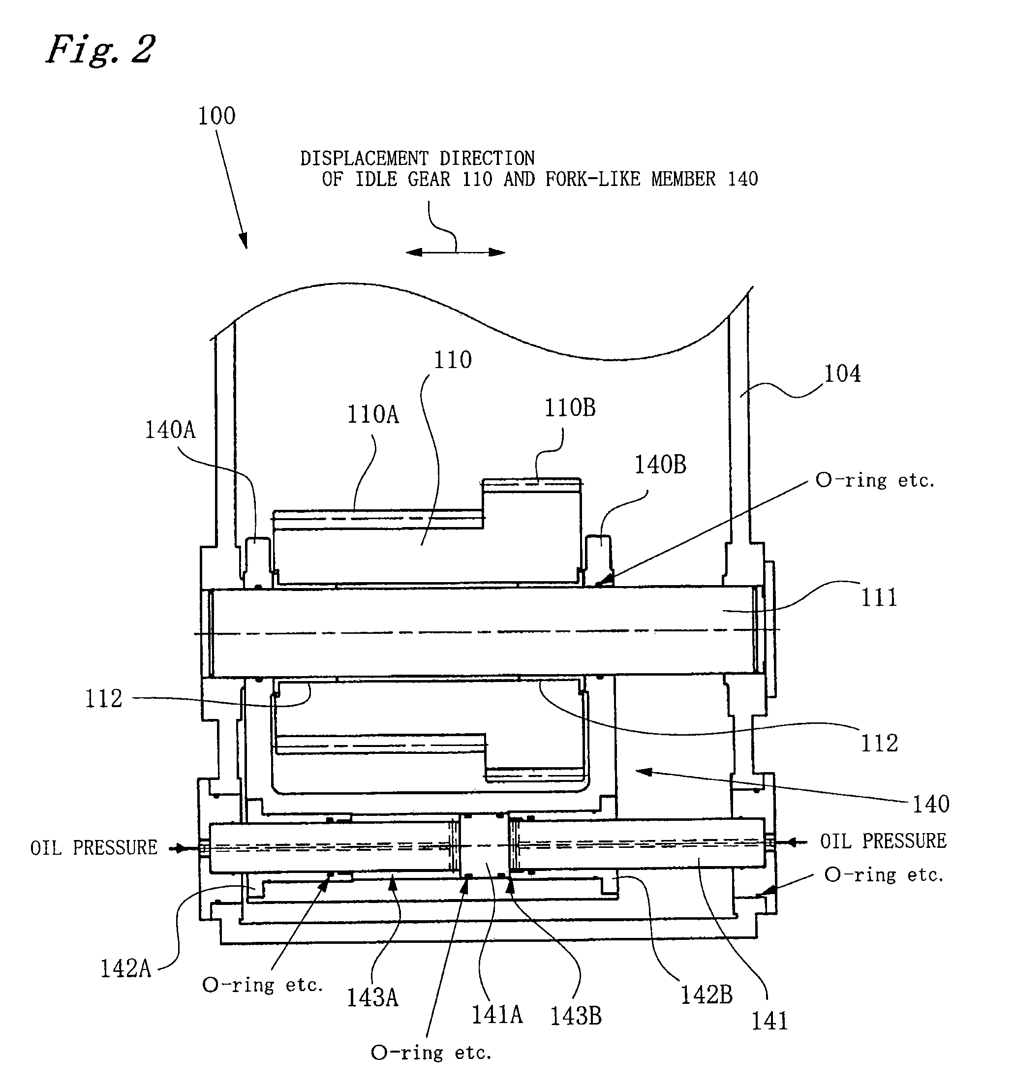 Power transmission apparatus for press machine