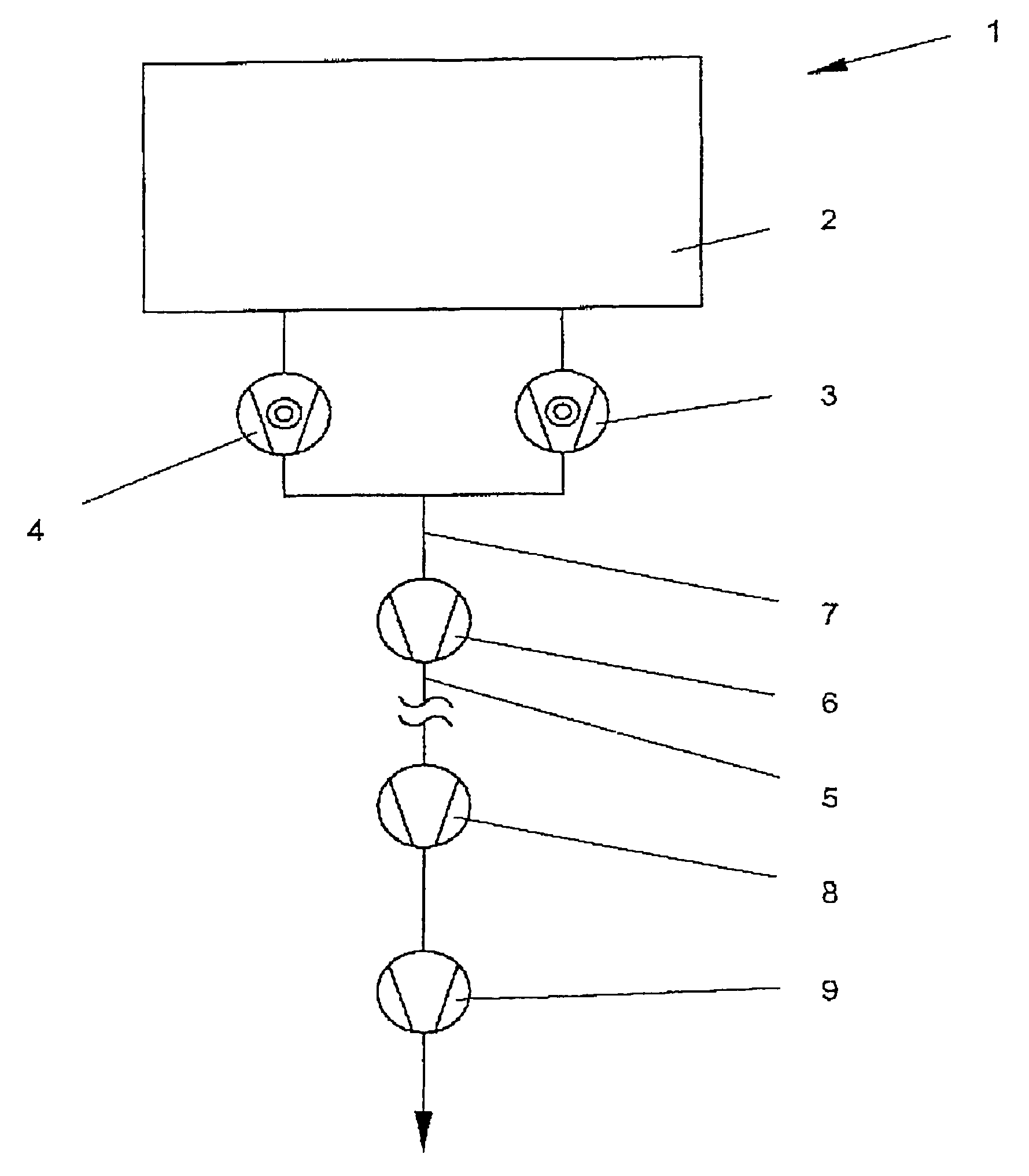 Vacuum pump system for light gases