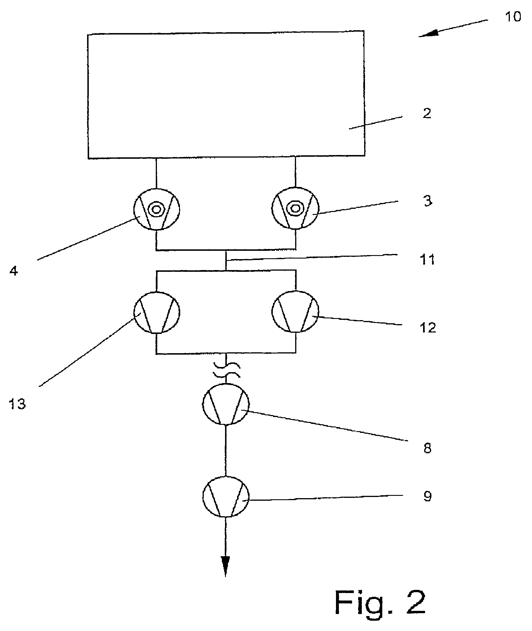 Vacuum pump system for light gases