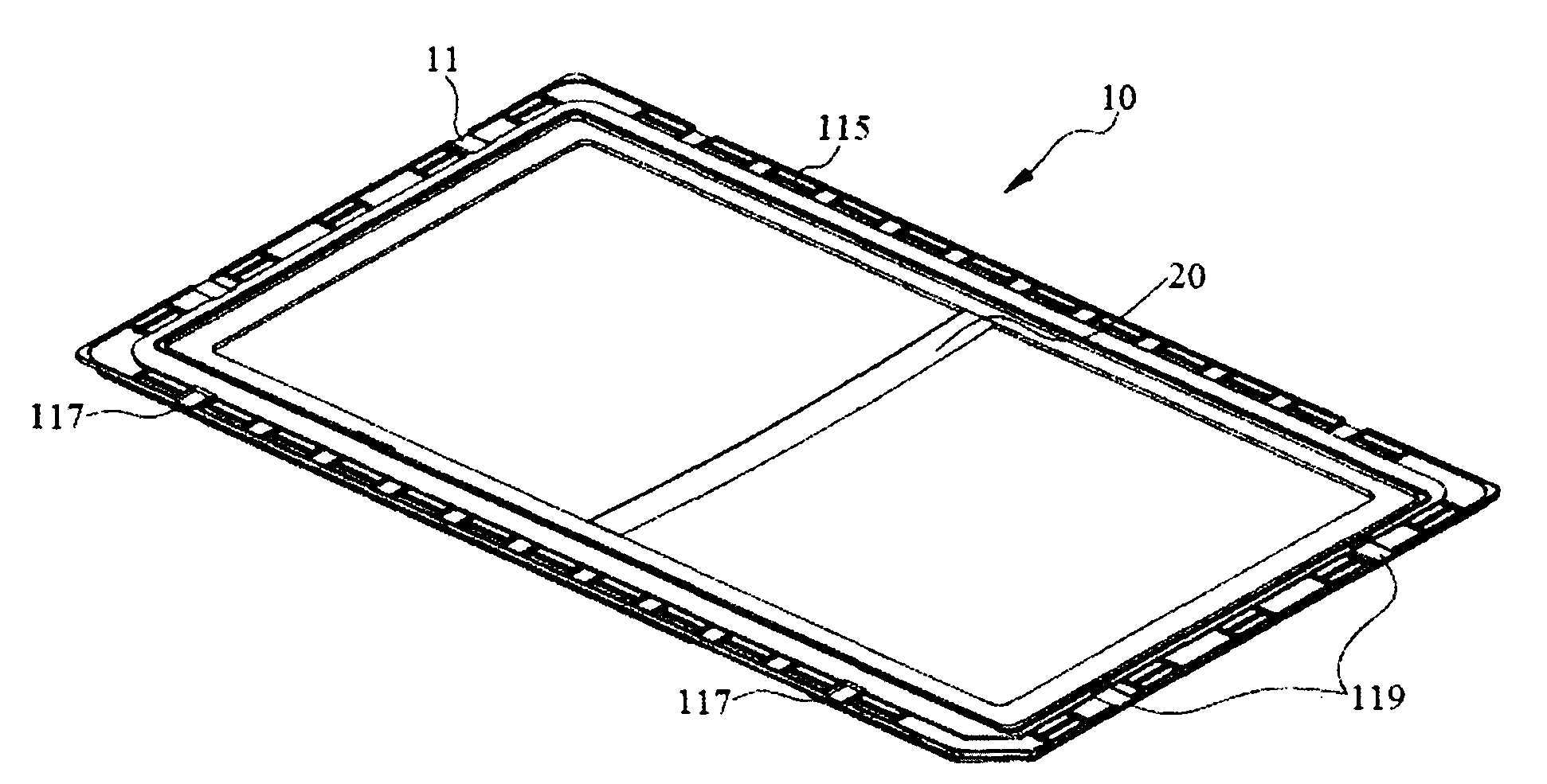 Plate carrier for improving oven heat convection effect