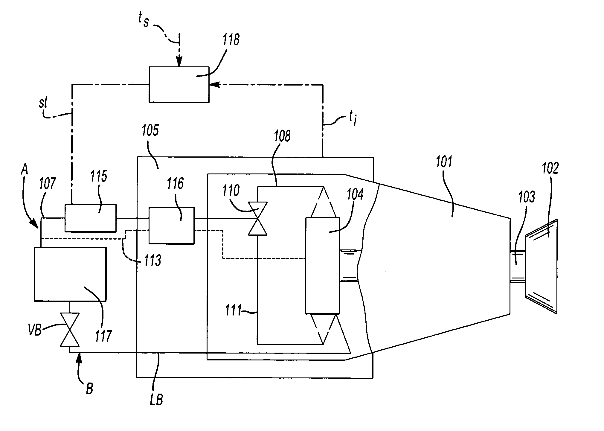 Rotational atomizer with external heating system