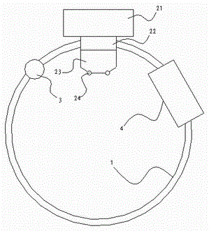 Stereotaxic radiation therapy device for the head