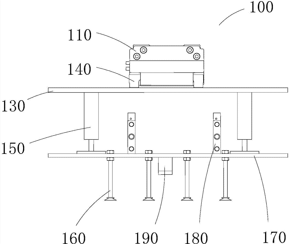 Box-packaging mechanical arm and box-packaging device