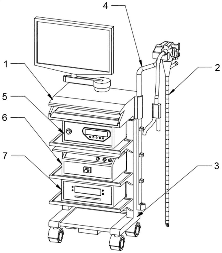 Diagnostic gastroscope with ultrasonic examination function