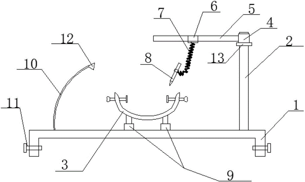 Positioning and guiding device for neurosurgery diagnosis and treatment