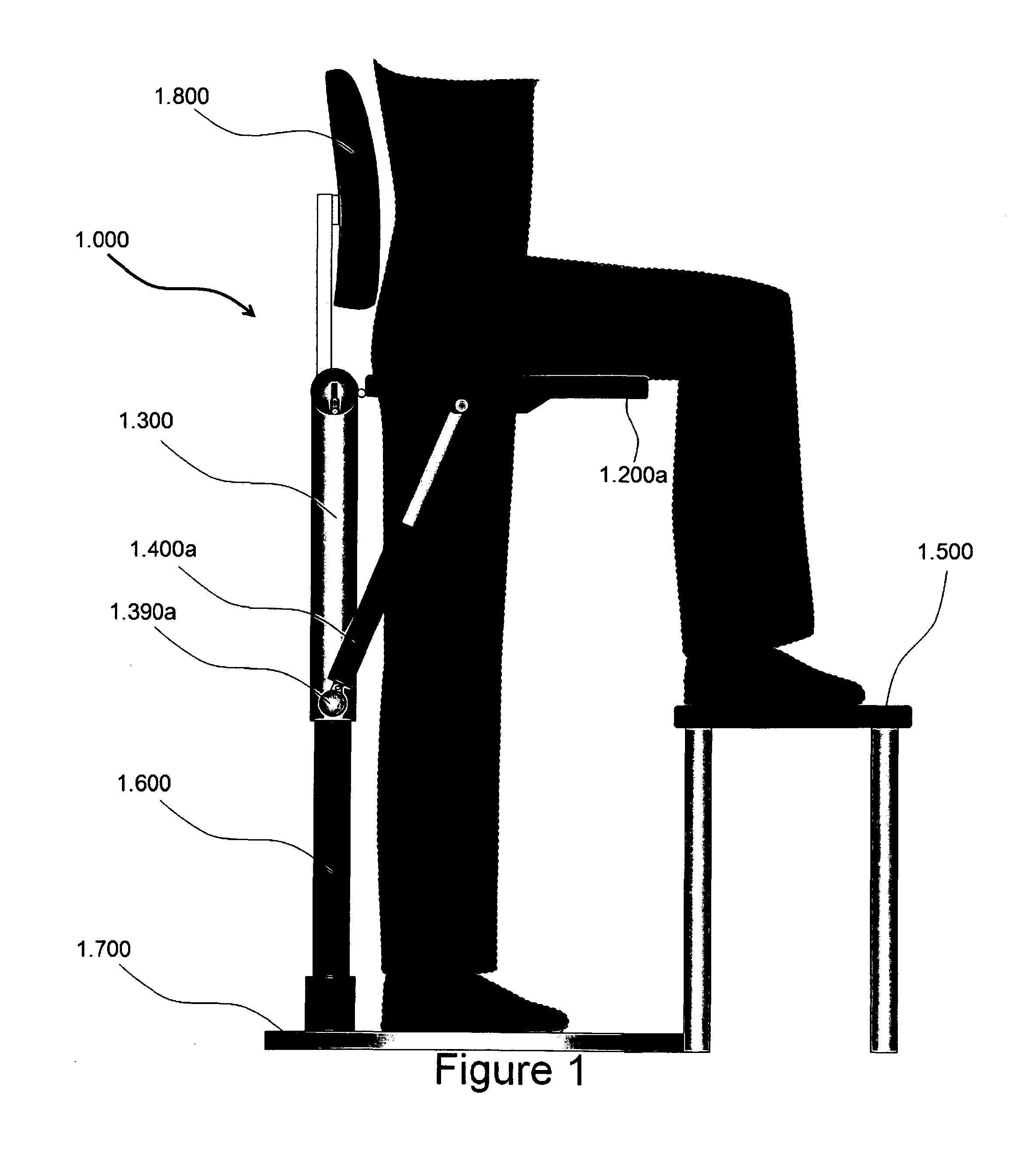 Sit-stand chair