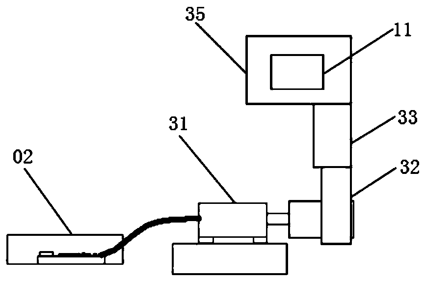 Sound production device, display system and sound production method of sound production device