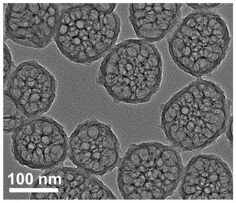 Preparation of multi-cavity carbon spheres by a self-assembly method driven by surface energy and its application