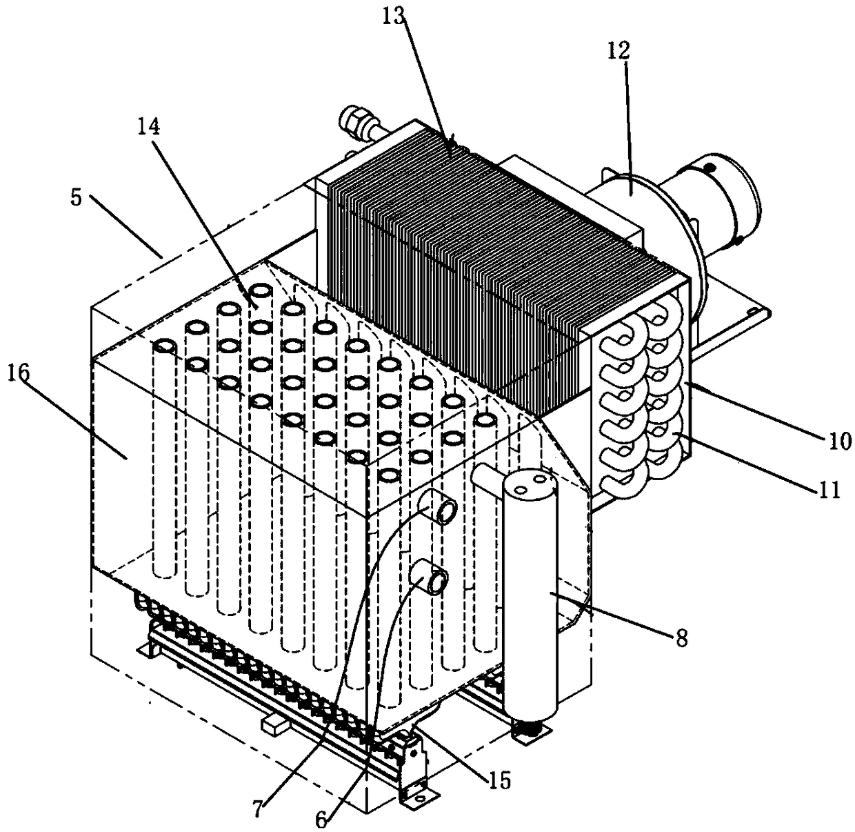 Energy-saving low-noise gas steaming furnace