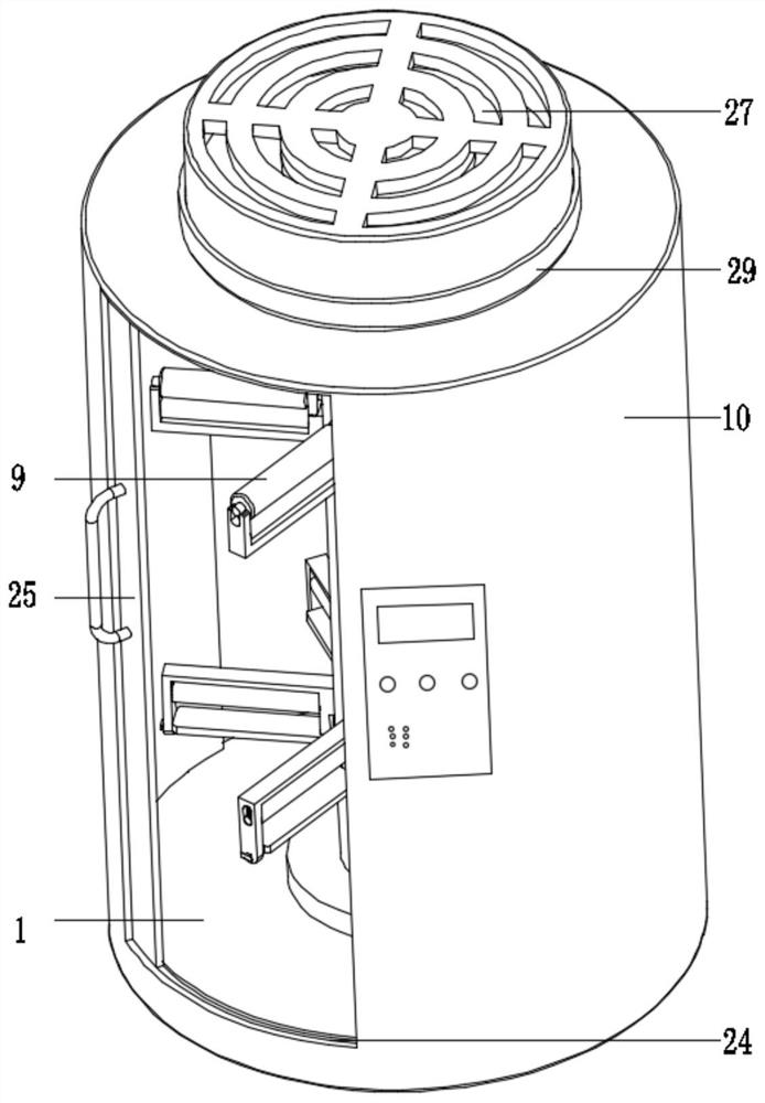 Textile skein fluffing device