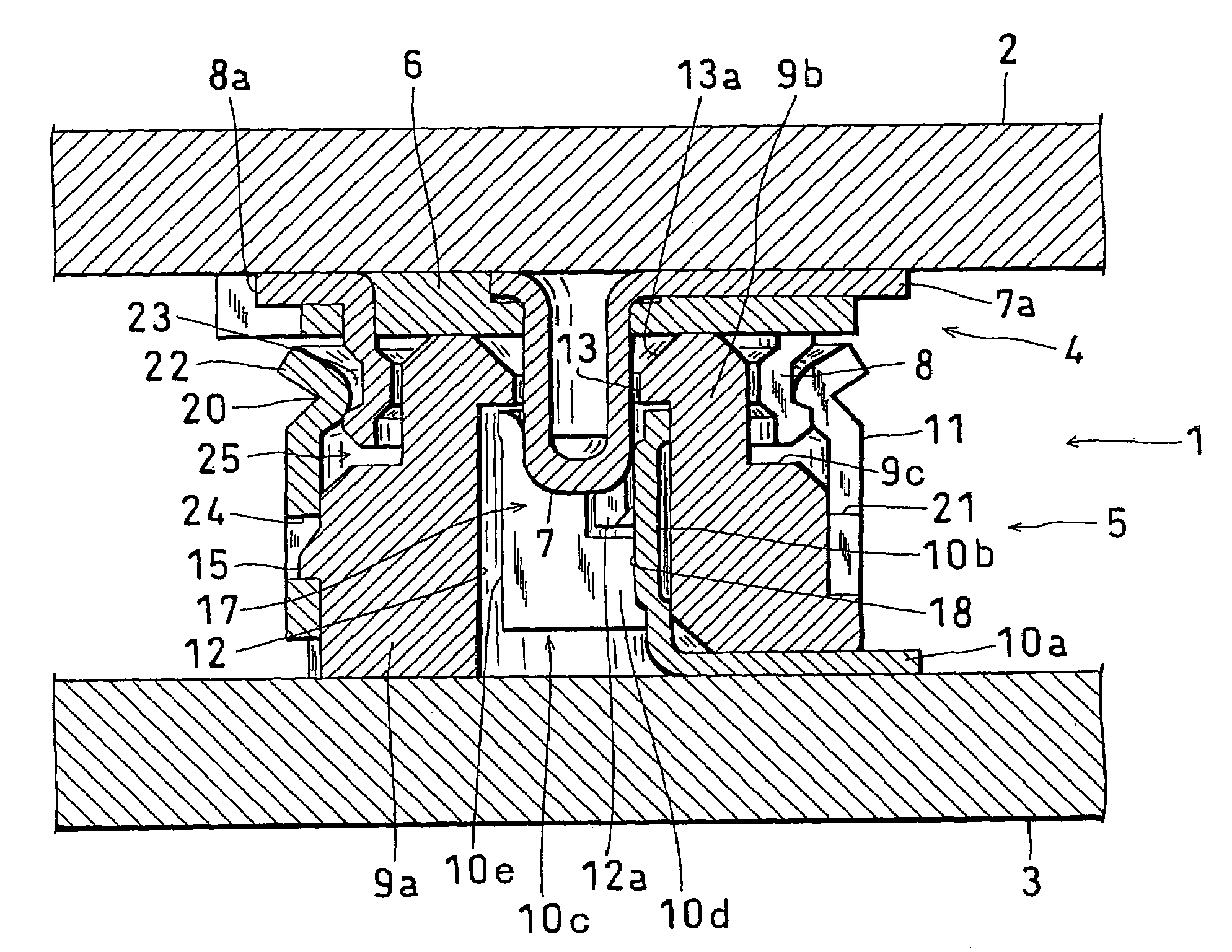 Coaxial connector for board-to-board connection