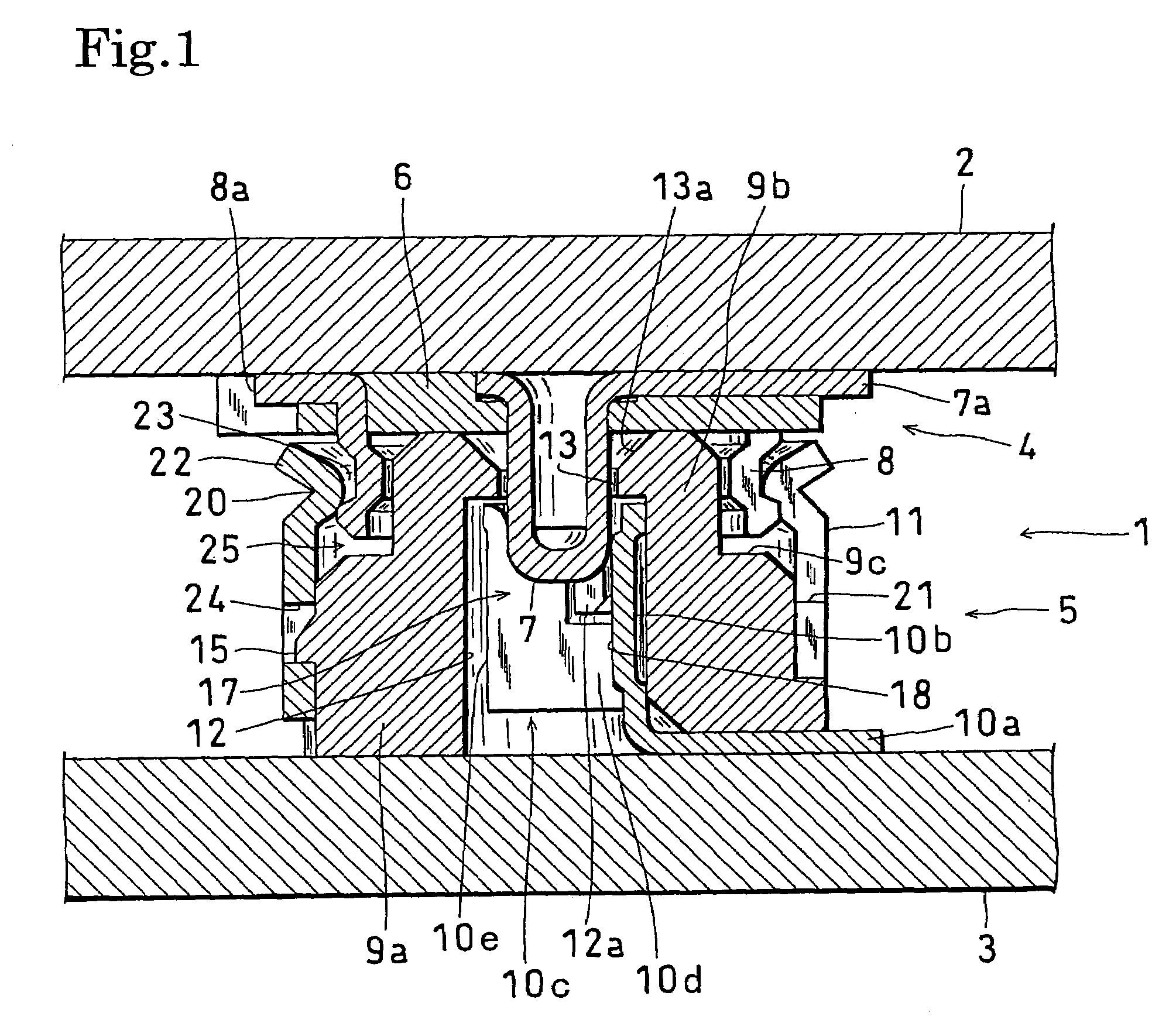 Coaxial connector for board-to-board connection