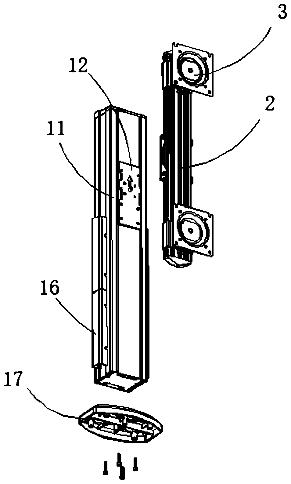 Display screen splicing mechanism