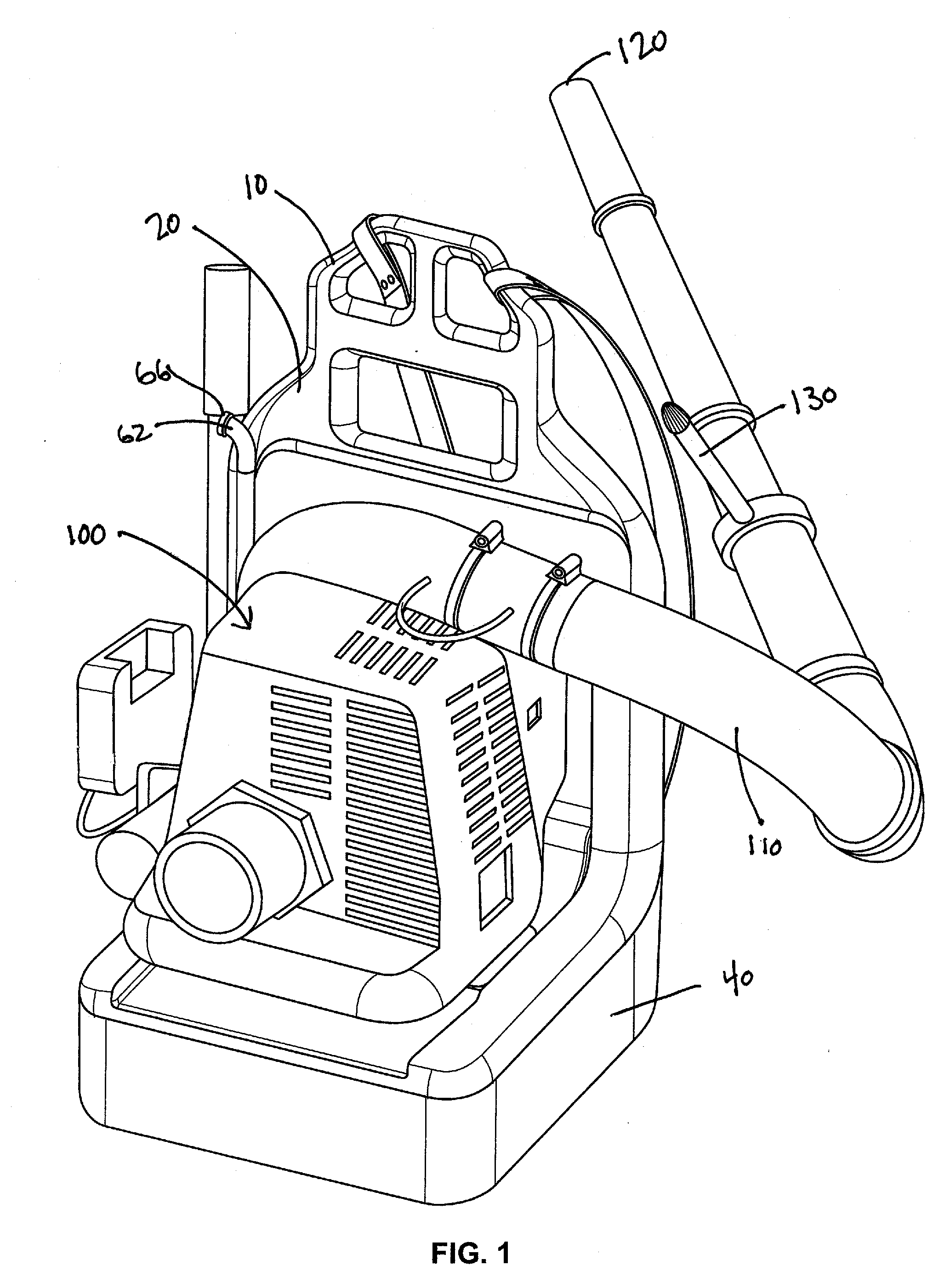 Backpack having a reservoir