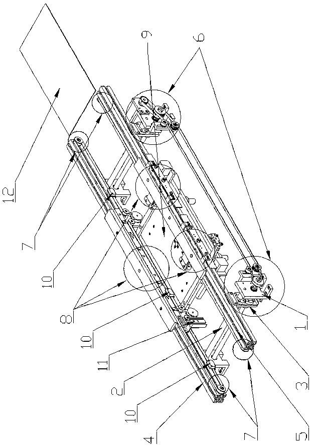 Full-automatic PCB (printed circuit board) positioning clamp