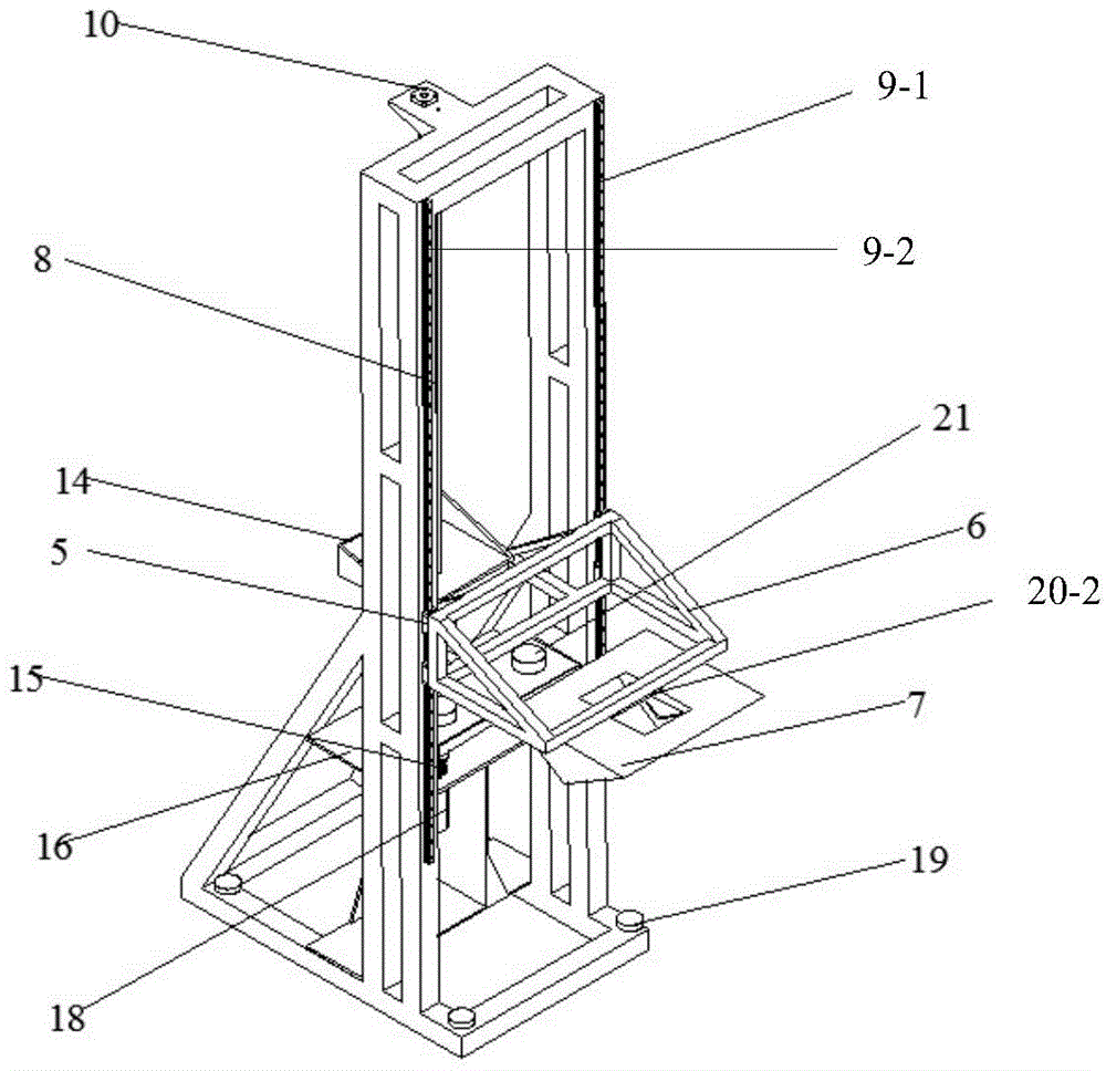 Diving slamming experimentation device for ocean structure