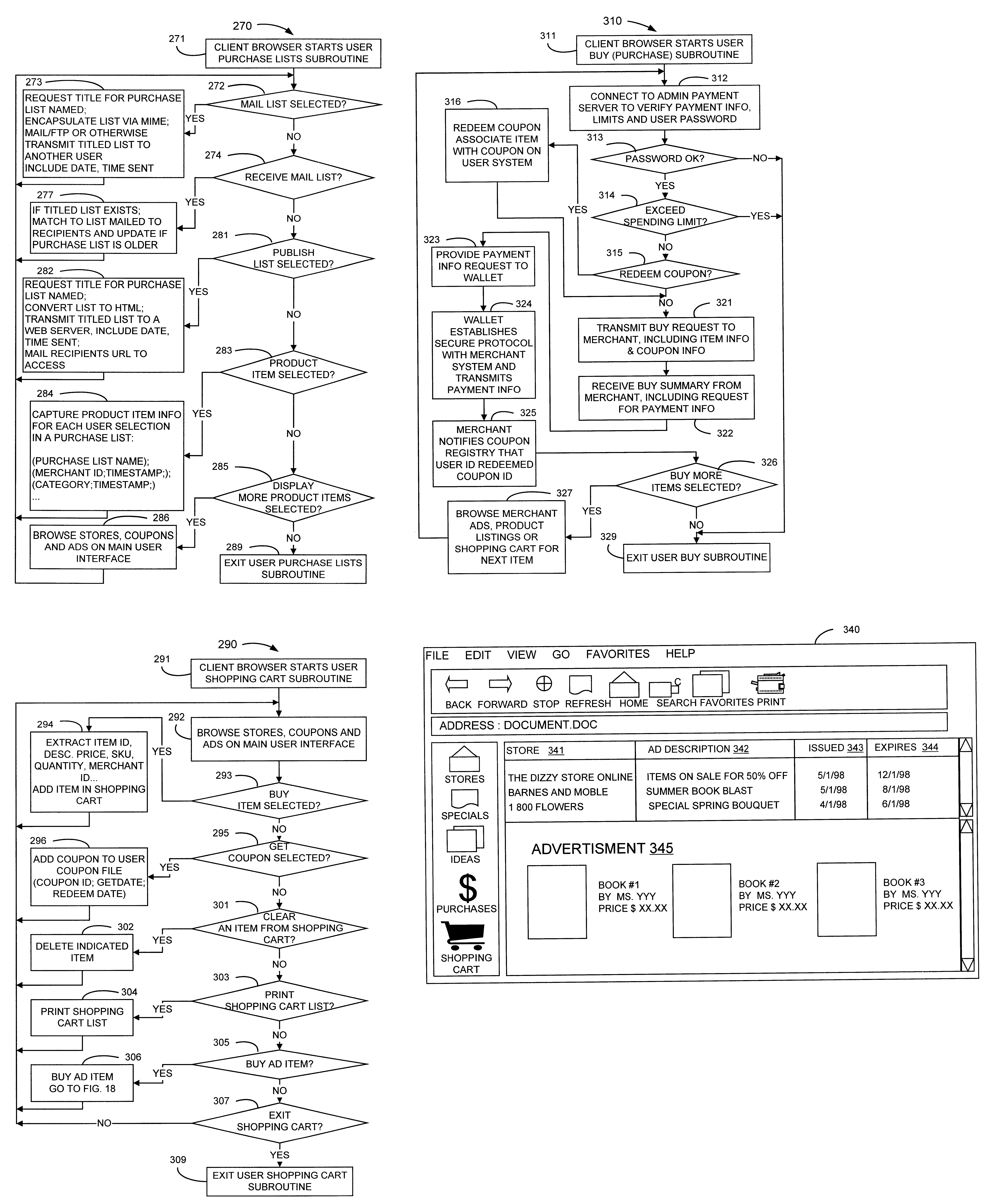 System and method for creating and sharing purchasing lists on a network