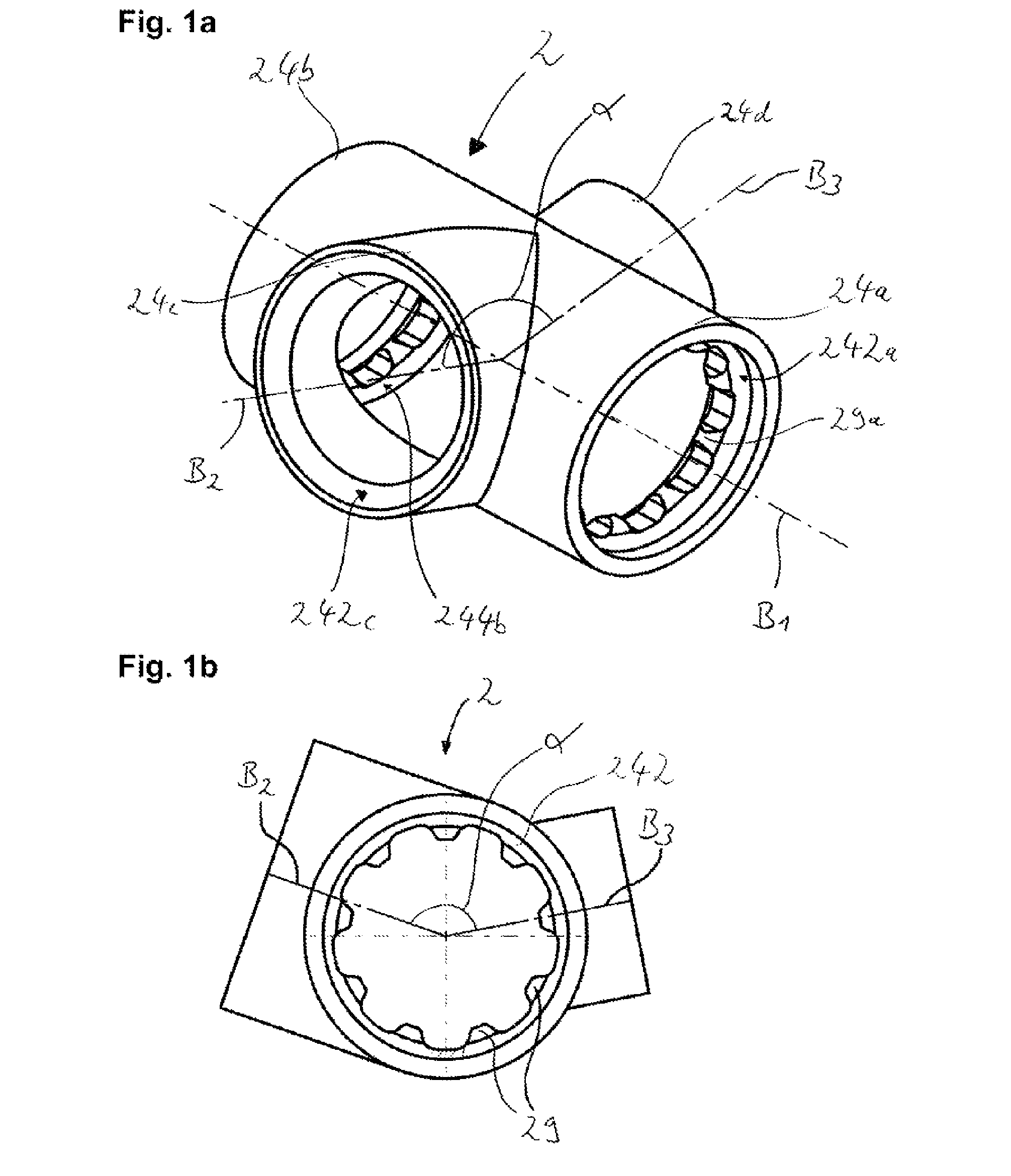 Axle link coupling unit