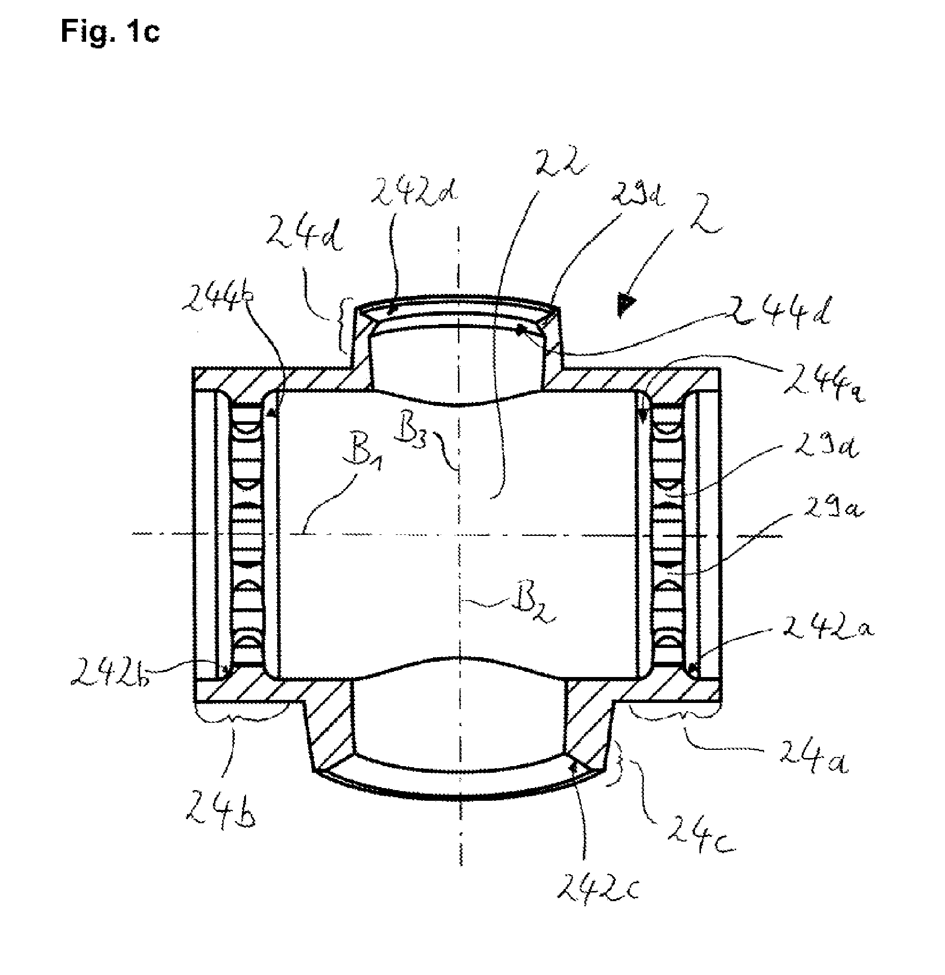 Axle link coupling unit