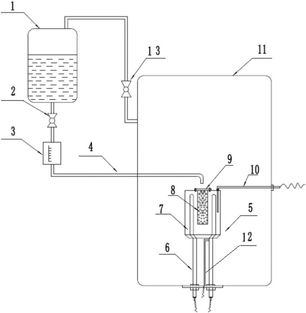 Device for generating vapor continuously in closed space