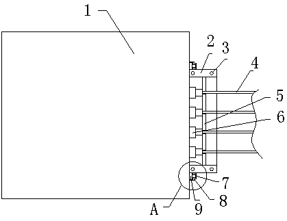 Branch test connection device for high-speed data acquisition equipment