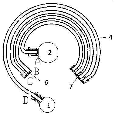 Heat tube with distance optimizing design