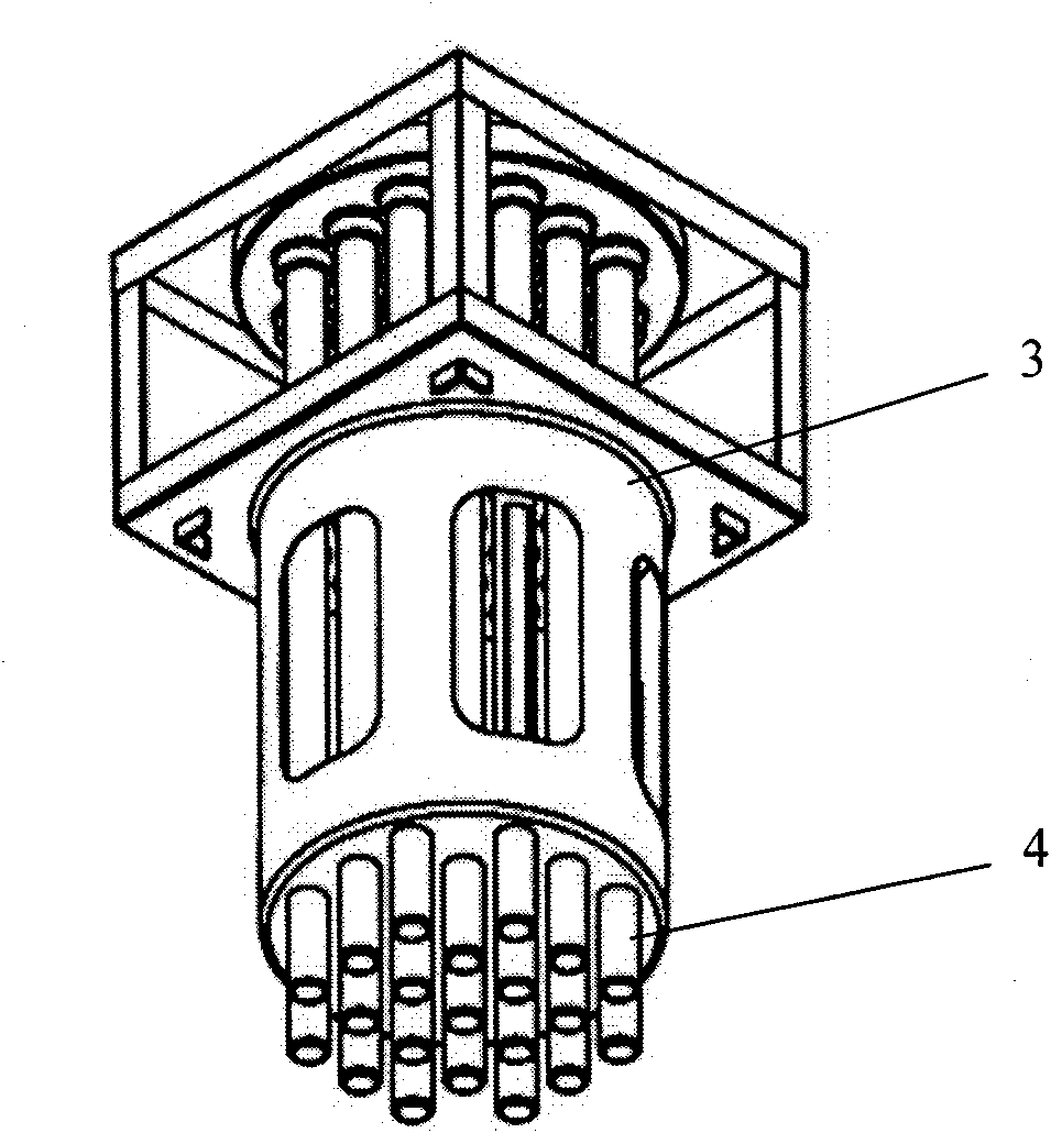 Nuclear reactor spent fuel dry type storage house