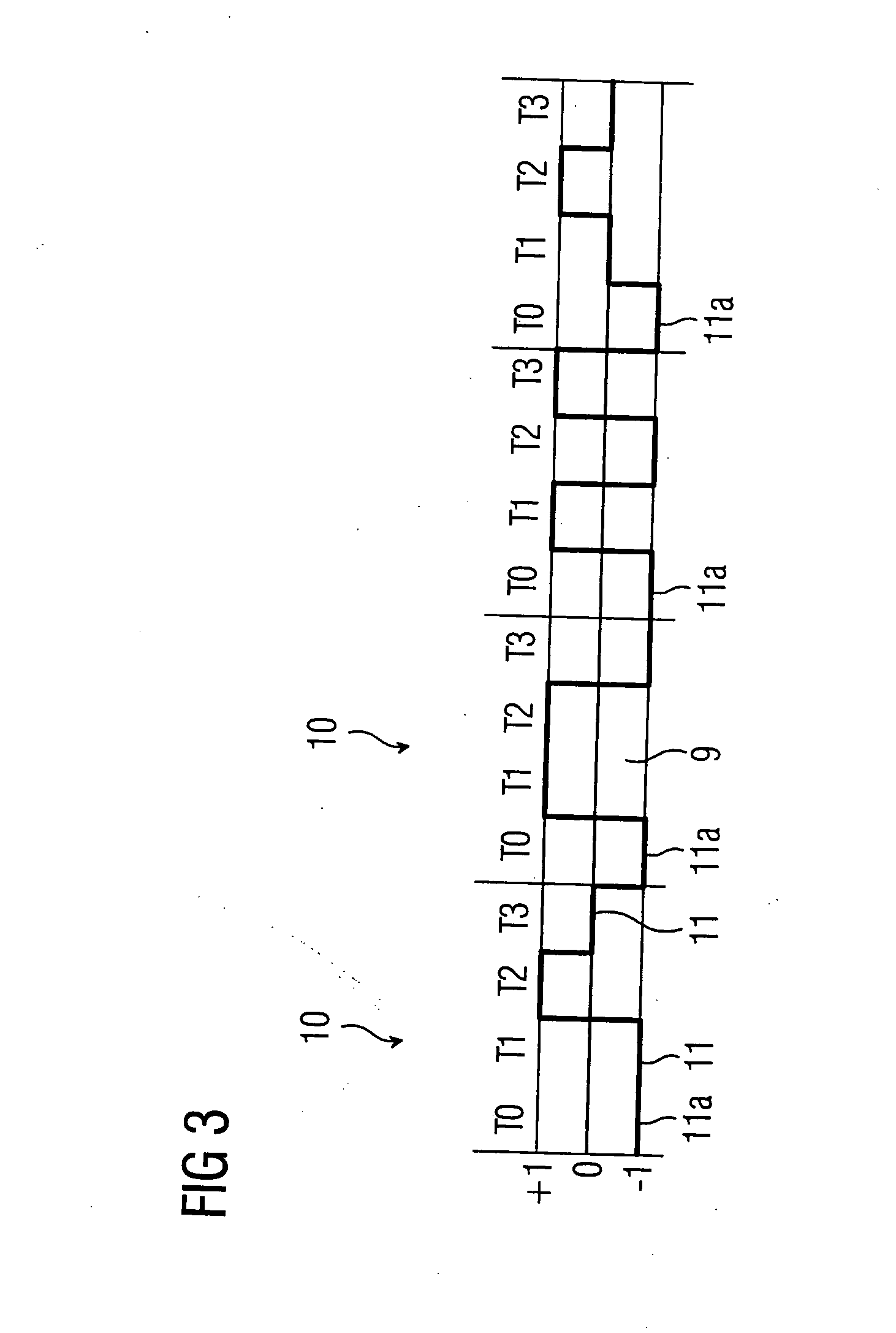 Railway system with at least one track, and method for encoding data for transmission over the track