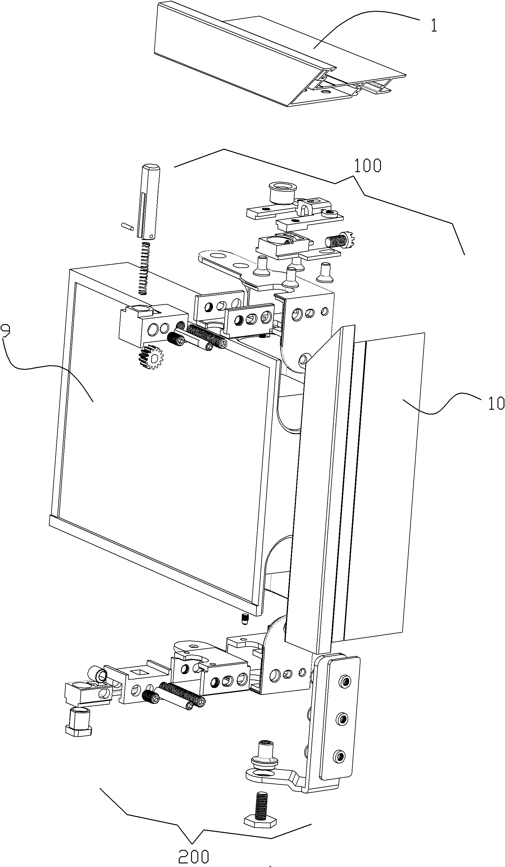 Three-dimensional adjustable hinge device