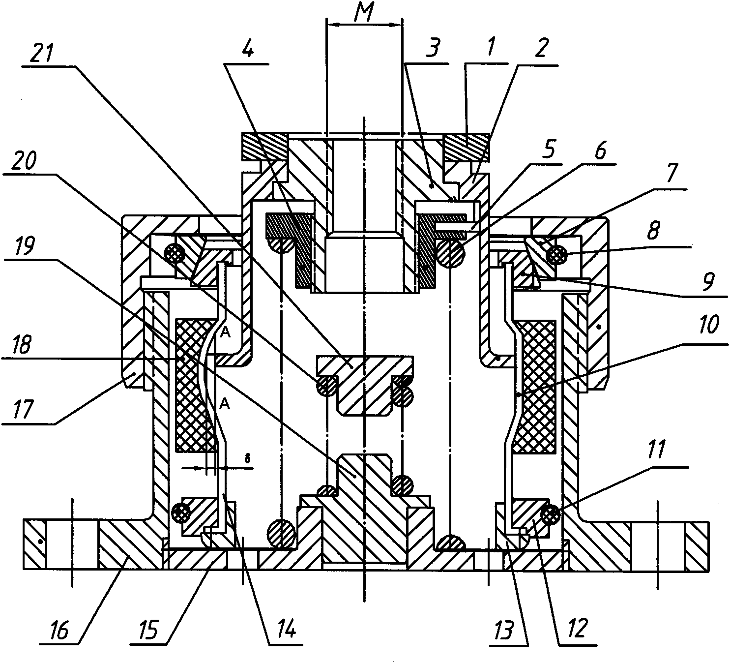 Vibration isolation buffer for resisting strong impact