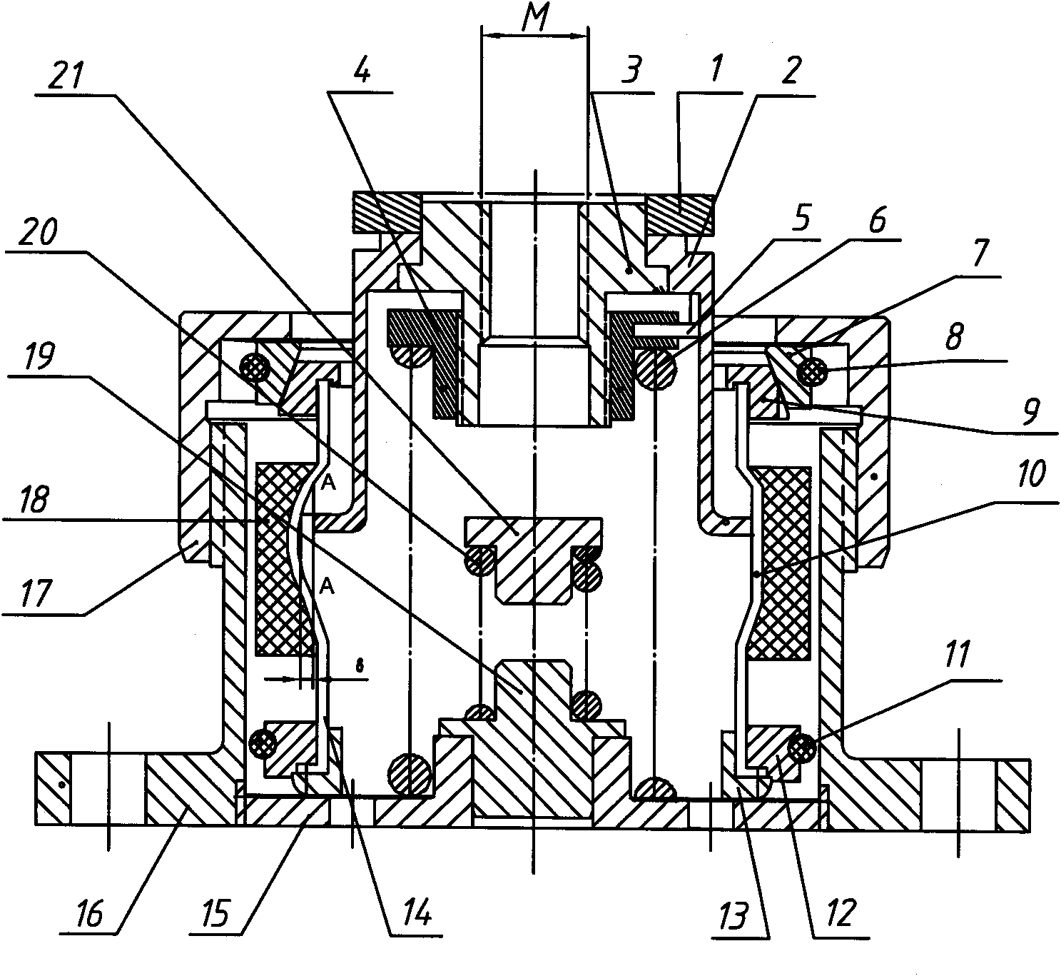 Vibration isolation buffer for resisting strong impact