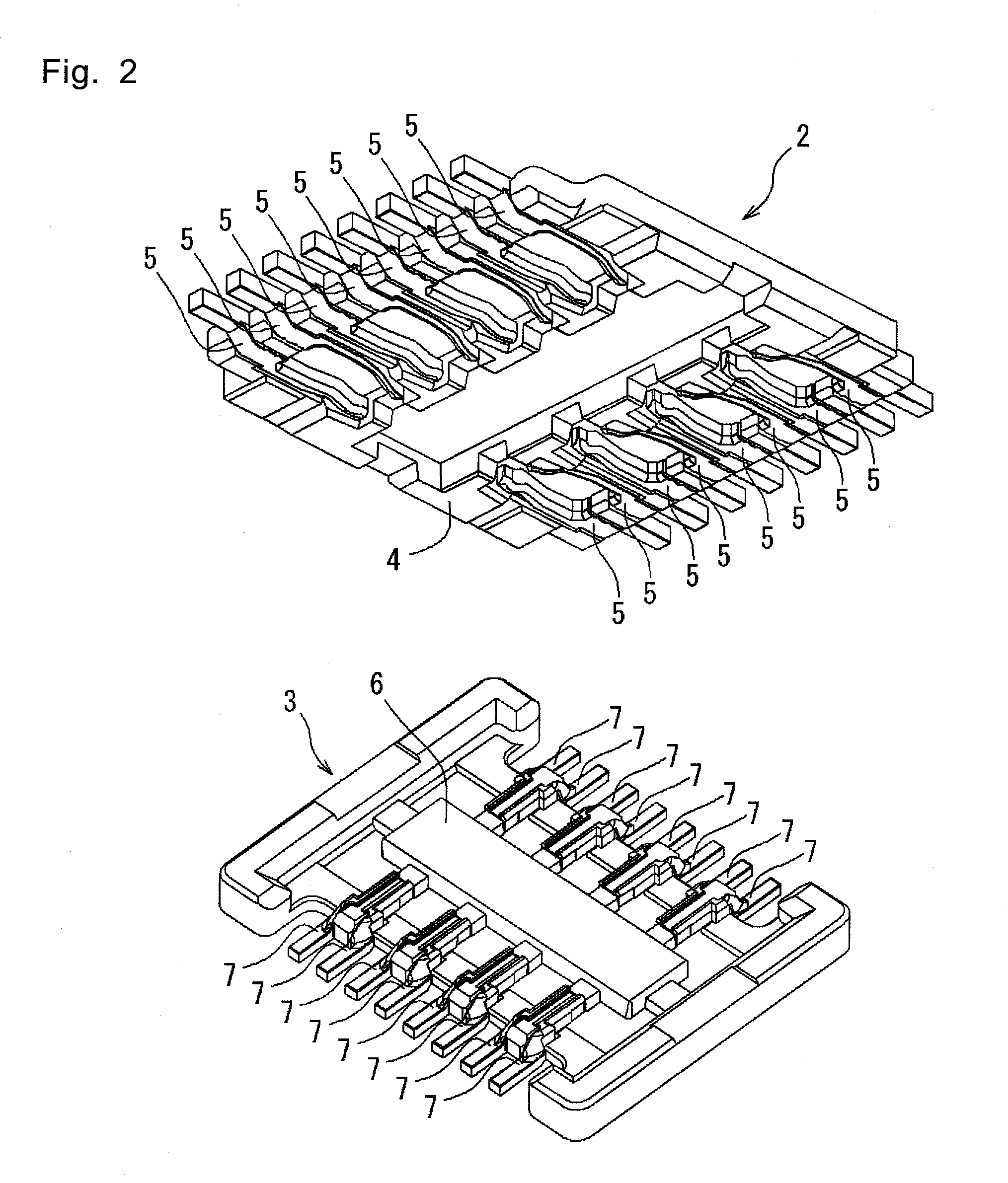 Contacts and connector