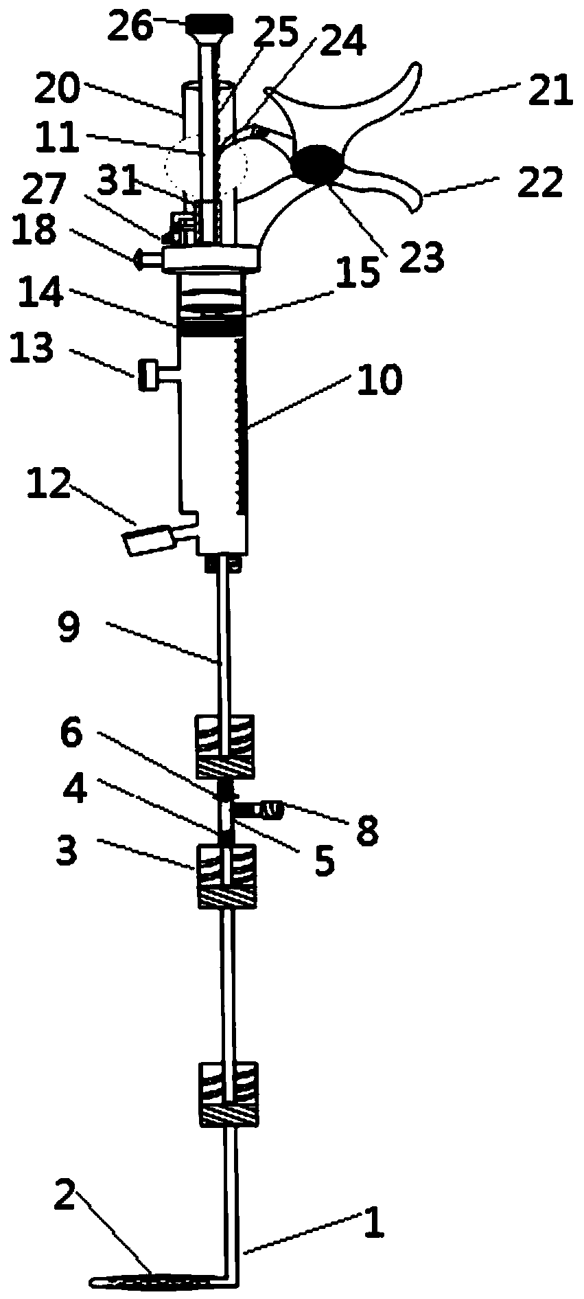 Adjustable pressure type balloon spreader in knee joints