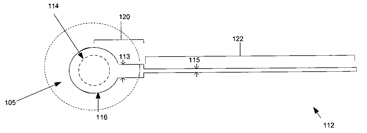 Methods for minimizing the impedance discontinuity between a conductive trace and a component and structures formed thereby