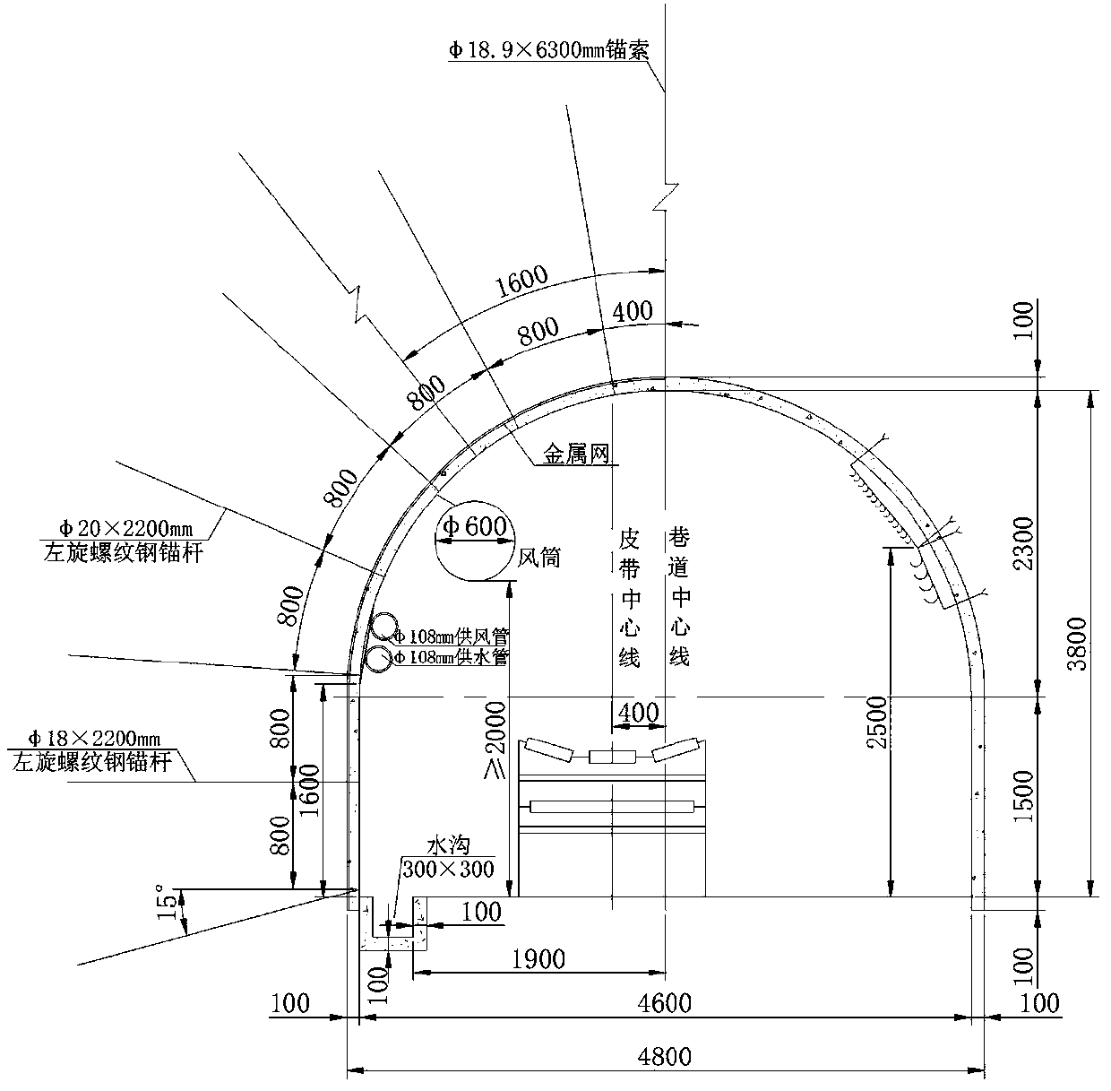 A kind of fast excavation material and shotcrete conveying method of turning rock roadway