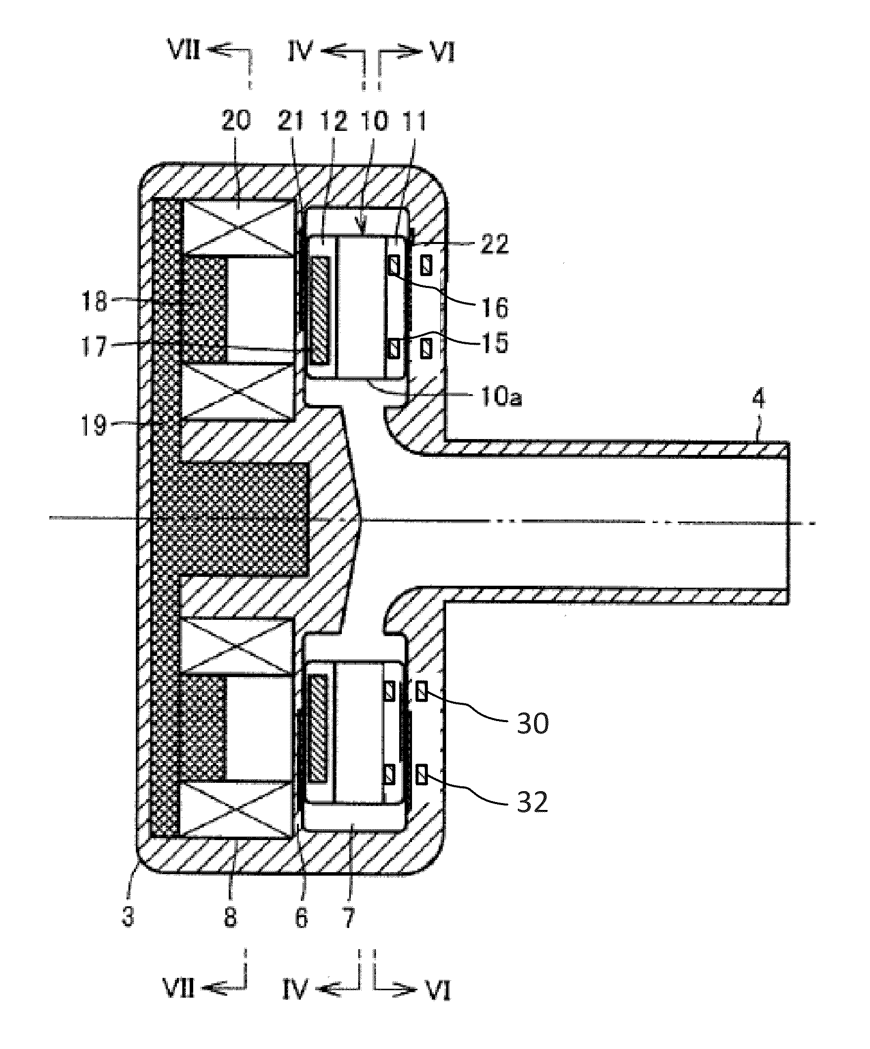 Impeller suspension mechanism for heart pump