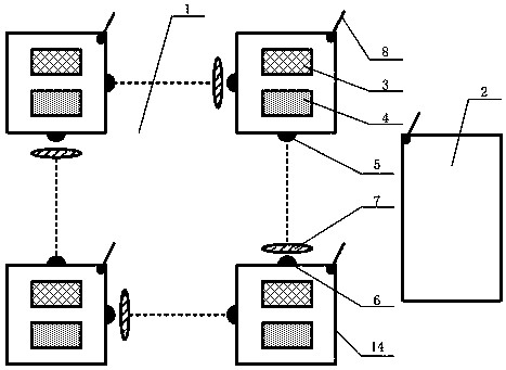 Device for achieving electric testing high-voltage field protection through multi-band frequency mutual switching