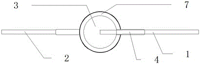 180-degree axial element and processing method thereof