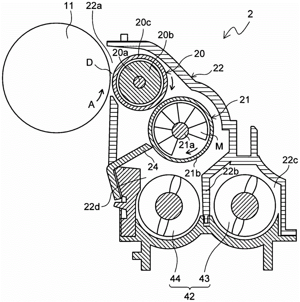 Developing device and image forming device including the developing device