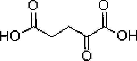 Method for realizing excessive accumulation of alpha-ketoglutarate acid by adding alpha-ketoglutarate acid dehydrogenase inhibitor