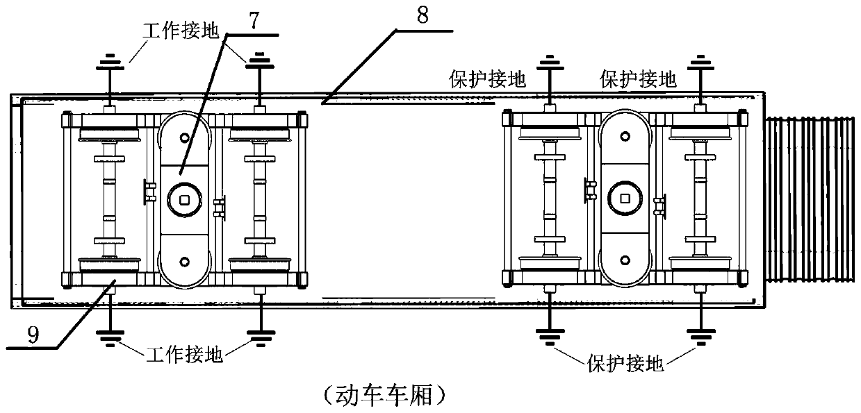 Grounding system suitable for urban rail transit