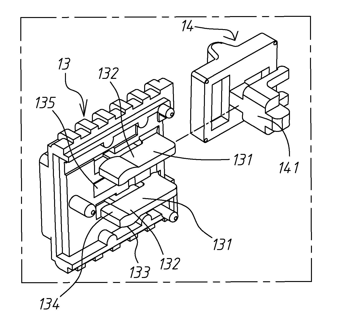 Electric socket having means to lock the blades of inserted electric plug