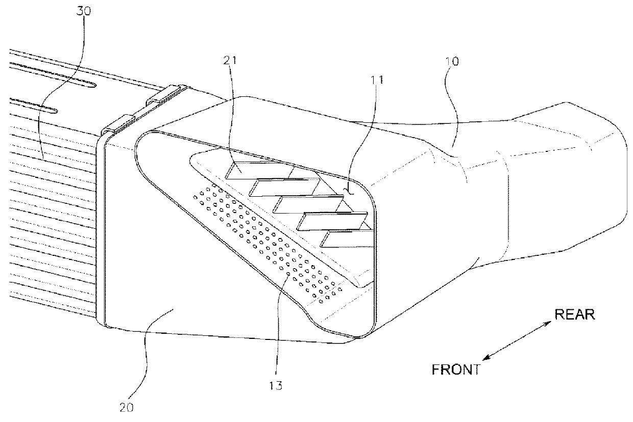 Structure of brake-cooling duct