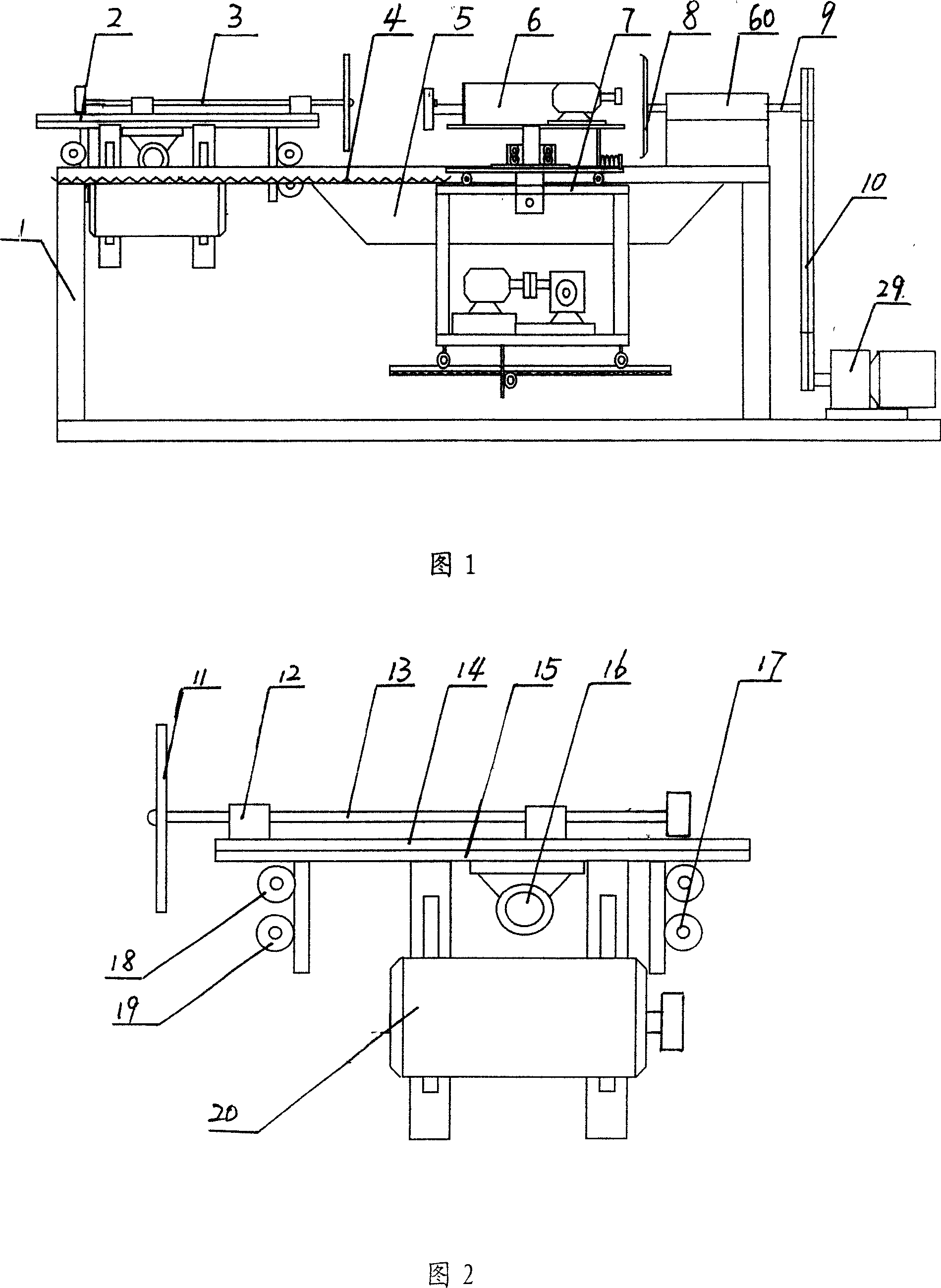 Straight opening bucket scrubbing device