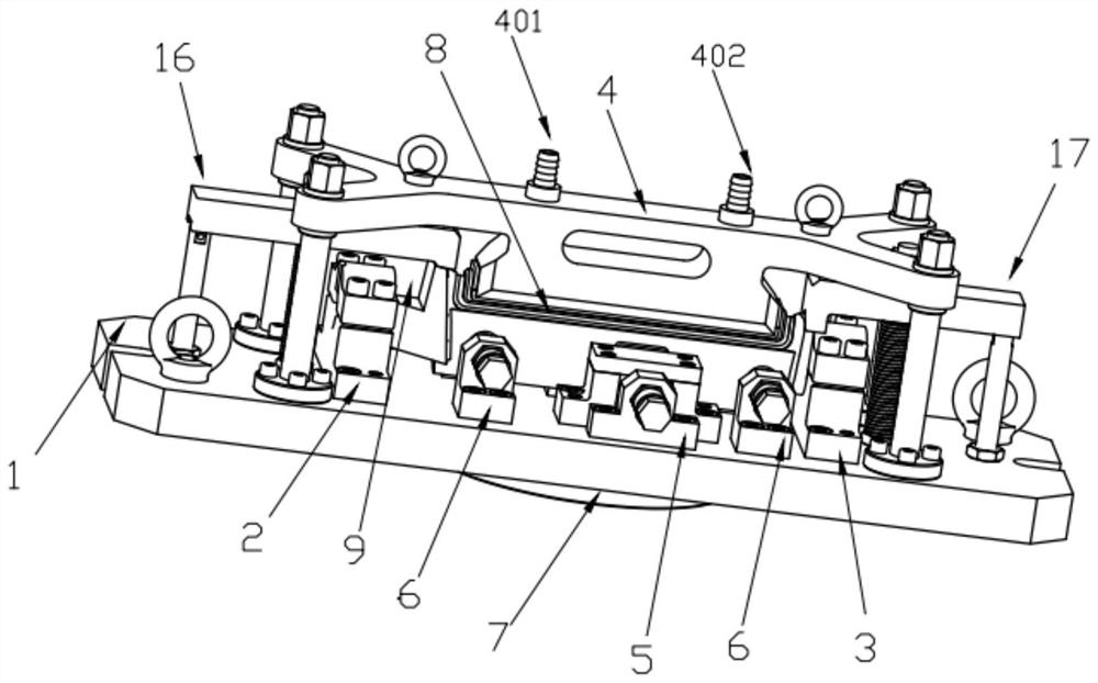 A cooling and welding device for thin-walled sheet metal parts