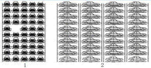 Novel three-dimensional stereo garage using left semi-tensor product query algorithm